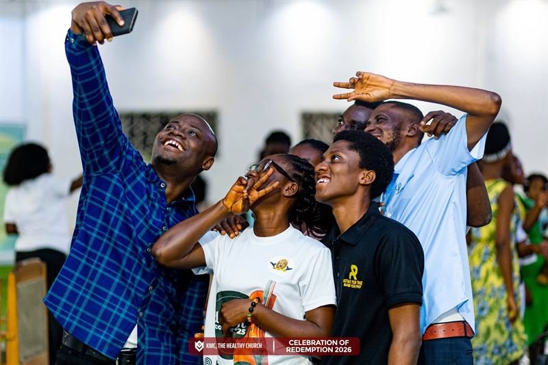 Members celebrating together at Celebration of Redemption